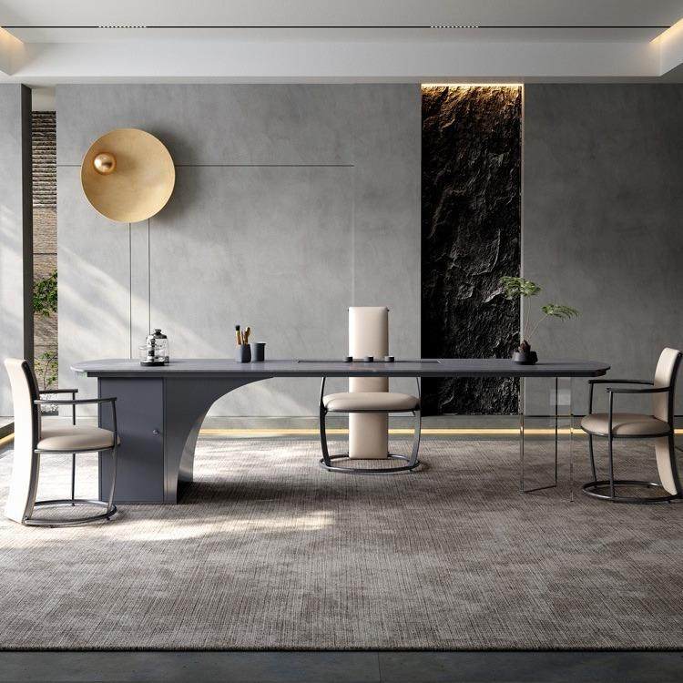 轻奢岩板茶台高端客厅阳台泡茶桌意式轻奢极简别墅接待茶桌茶椅,电子元器件市场,其它元器件,淘宝优惠券,粉丝福利购,淘宝优惠卷