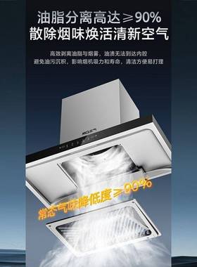 老板名气油烟机Q5大吸力顶吸油烟机5.2KW灶具烟灶套餐厨房家用