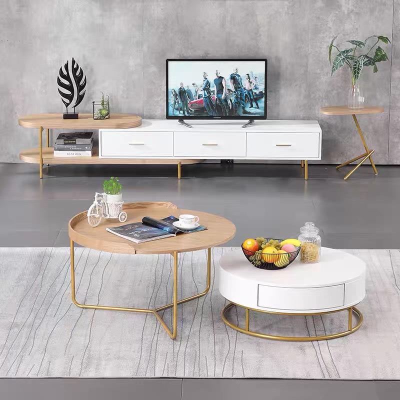 轻奢大理茶几简约现代小户客厅几石电视SSG型柜组合地茶柜