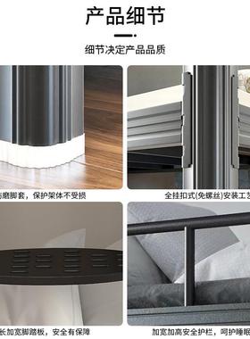 厂家直销制上铺HT-C01铁架床床单双层铁床双人宿舍床铁床高下低型
