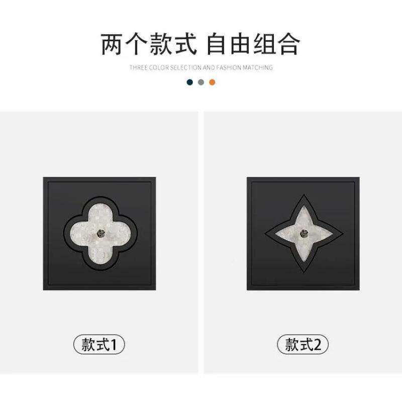 四叶草卧贝室古实木床头柜床头沙发柜法式复边柜黑色储物柜客厅壳