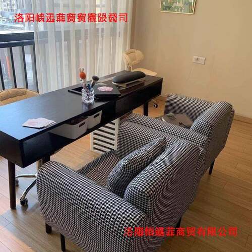 复古美甲779桌子木美甲台单双经桃人简约吸尘器深胡色桌椅实套装济型