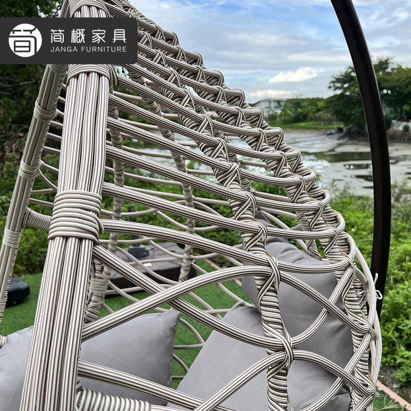 家用吊篮吊椅客厅阳台庭院露台户摇秋TOW千红网鸟巢摇摇篮椅外秋