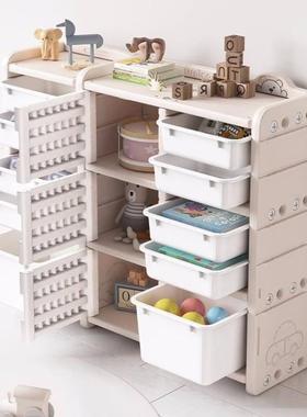 儿童玩收纳柜客厅物靠墙抽屉超式大容量分类多73106层置物具架宝宝储柜