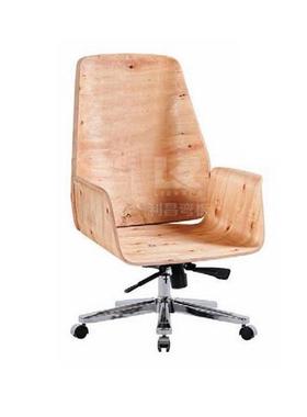 FC-703B适办公酒店简背舒轻552奢极大板靠弯板曲胶合板电脑椅