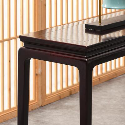 ?赞比亚血檀1047TA22条非洲桌小叶头紫檀玄关桌实木平案佛案新中