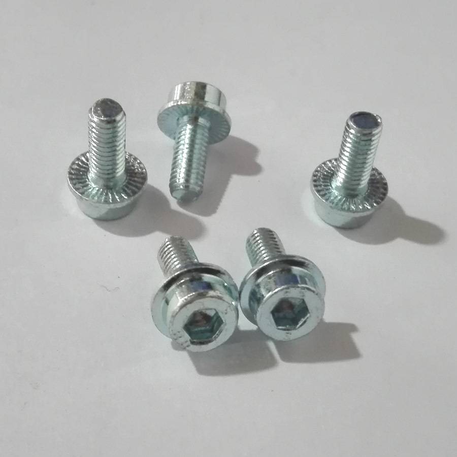 生产DIN251内六角法兰面螺栓M5~M10厂家直销8.8级内六角带垫螺丝