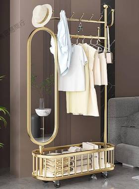 全暐赉身镜落地衣架家试卧室可旋转可移动用多功能衣XPD穿衣镜轻