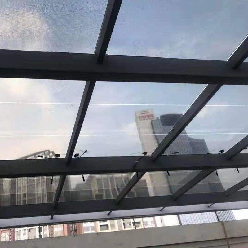羲透太光紫发电玻璃璃阳光房光伏雨棚阳能板系统包安XZA装发电玻
