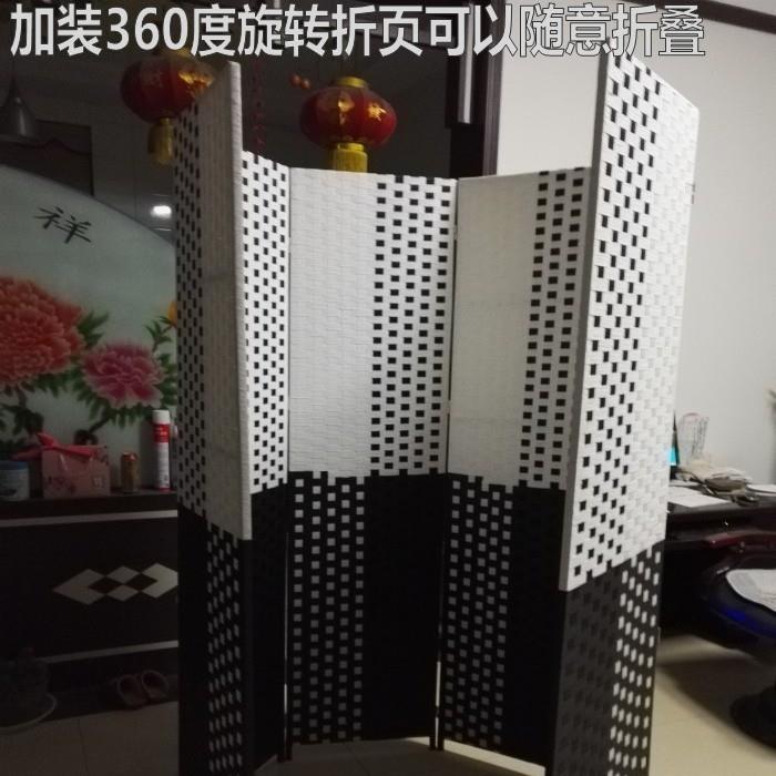 挡风编折叠移动拉伸屏风入户店隔断办室卧xxjy-藤室客厅酒公包间图片