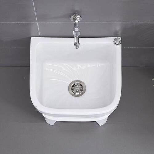 小拖把池池阳台号陶自瓷洗拖布墩布池家用卫生间方形动下726水器