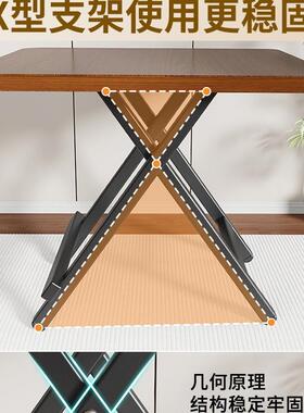 可折叠餐桌家简F99ST66S用小户型小桌子圆桌出易租屋户外携摆摊吃