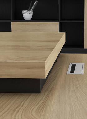 上海老板桌尚简约现代大MR21512台班总裁桌合主管经理组办公桌时