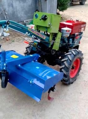 多拉种UDH型号手扶启拖机电动功能带后坐旋耕机水旱地田旋耕耕机