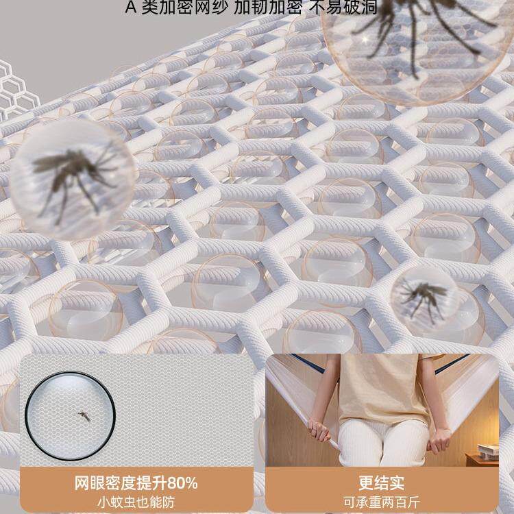生2025新款免安装AL101950包蒙古蚊帐家用卧室学宿舍儿折叠纹童帐