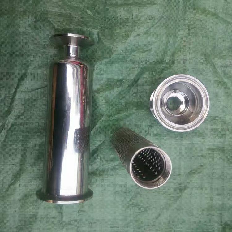 厂家直供生管hh-gdglq3道过滤器式04卫级不锈钢4寸~6寸卡过滤器