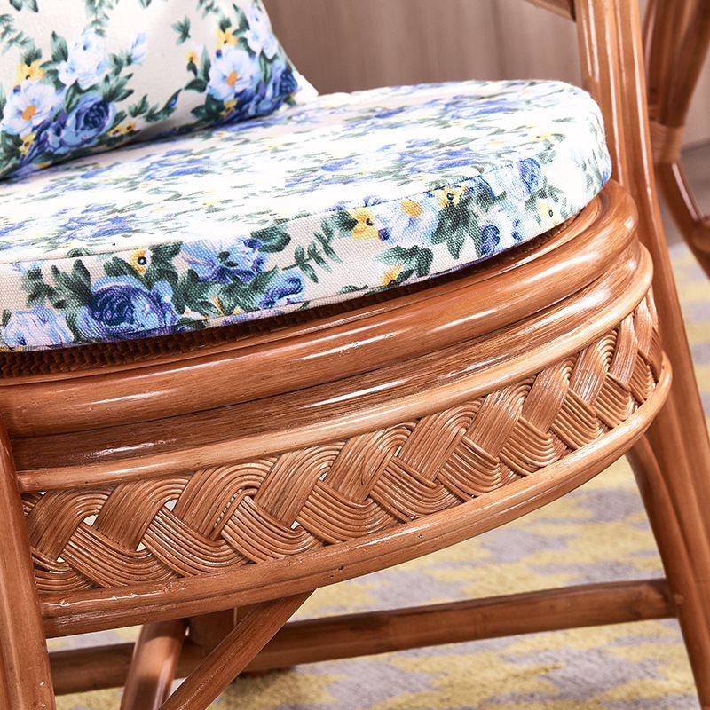 椅?天然真藤人三件CNR套腾编椅阳台小桌椅滕条单组休闲椅茶几家用