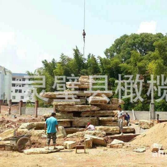奇石地承接内外瀑室布喷泉假山直园林造景设计规划施石工产发
