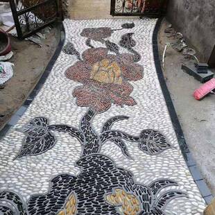 天雨然铺5路造景地石鹅石头斤花石鹅石大小原石0软暖庭574院花卵