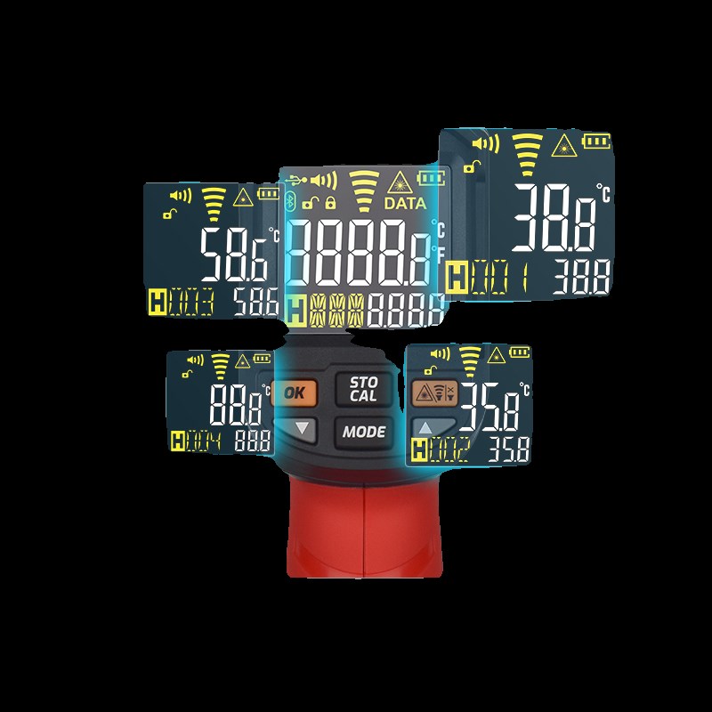 油温枪厨房专用高精度测温测量计手持式家用工业温度红外线测试仪
