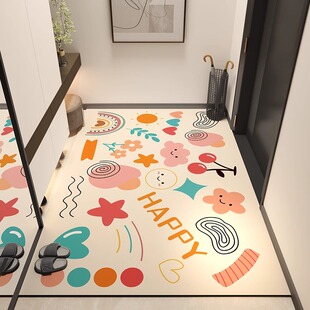 2024新款e进门地垫入户门垫免洗PVC可裁剪耐脏免洗可擦脚垫地毯子