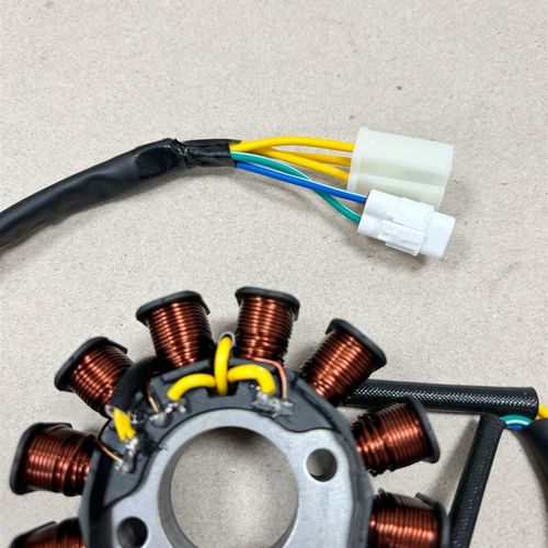 电喷国四GY6豪迈125/150踏板摩托车发电火磁电机12/18级定子线圈