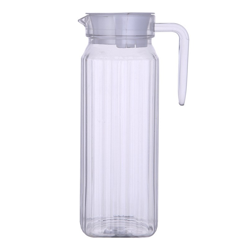 PC扎壶亚克力条纹壶塑料冷水壶透明凉水壶八角壶果汁壶花茶壶