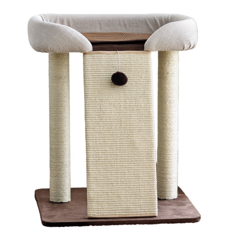 网红大床猫窝猫树猫抓板一体剑麻猫抓柱耐磨不掉屑立式逗猫攀爬架