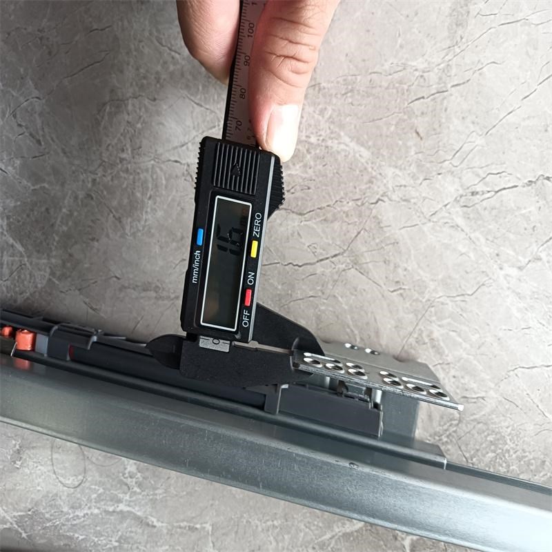 加长款厨房橱柜拉篮滑轨阻尼缓冲导轨抽屉滑道底装滑轨层板托底轨