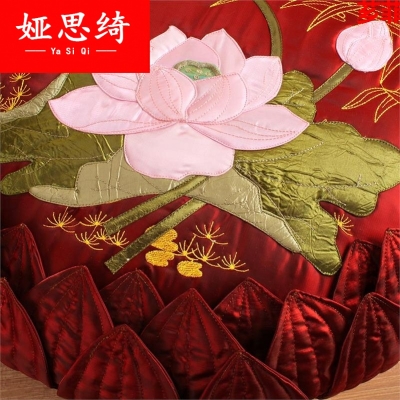 拜垫拜佛垫拜垫套莲花家用跪垫莲花坐垫禅修跪拜垫莲花地垫佛垫子