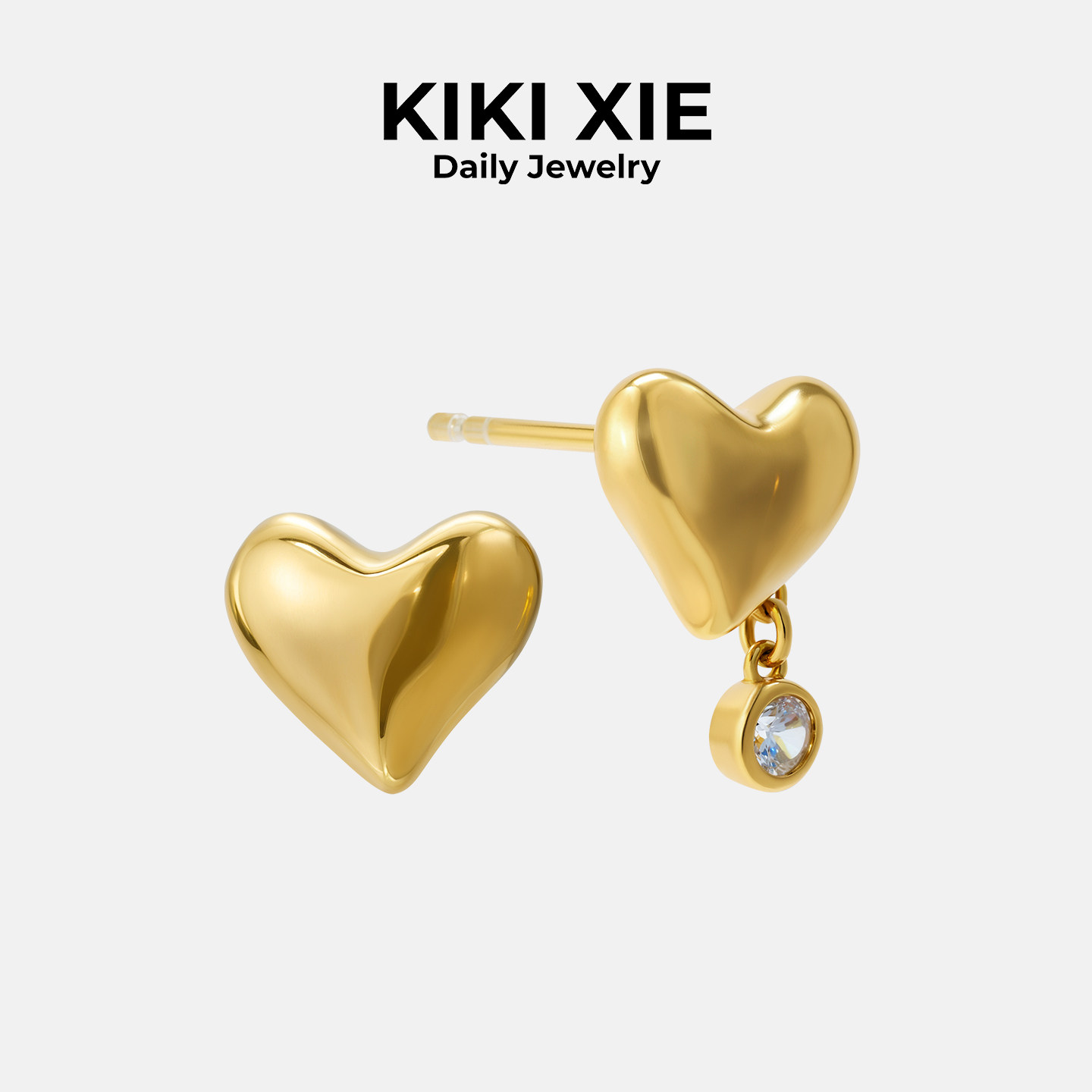 kikixie新品偏心系列S925银耳钉
