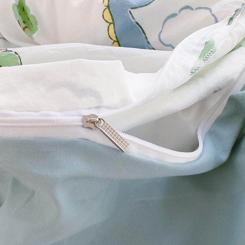 A母婴级双层纱四件超柔类水洗被全棉床LS-02单套学套生宿舍三件套