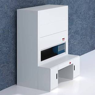 智能文件回转柜自动档案管理柜子可升降定位选层柜电脑联网盘库柜