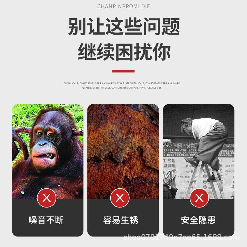 阁伸缩楼梯降复拉伸升简易折叠隐UFF形多式功楼能室内别墅梯子