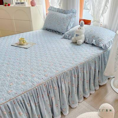 床裙2025带新款裙边床笠单件防滑床F5M7TMM6垫保护罩床夹棉床罩件