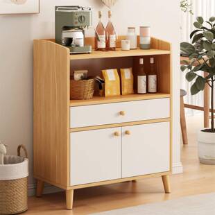 茶水柜置物柜家用JJE墙靠边收柜厅客立柜纳架小柜子储物柜矮柜餐