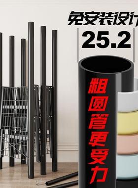 纳钢小户型安装折叠布衣柜管加固挂衣GYB橱家用卧免室组装收简易