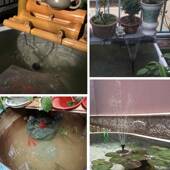 6太阳能方型喷泉花园水池流水喷外泉浴漂W741浮喷泉户鸟盆庭院喷