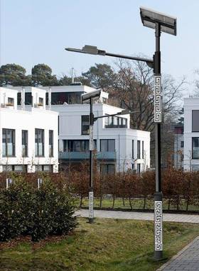 全套带杆ed灯户外新农村QJT仿中古式子回纹景观庭院灯6米l太阳能