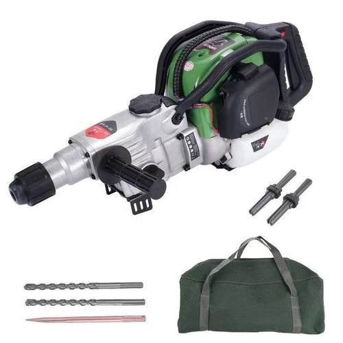 劲禾款电启四冲程汽油电镐钻凿岩1机冲击钻动多功能锤新镐油钻机