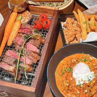 西餐牛TFB排果熏盒木创意木牛排木质餐具炭火烟牛扒烟熏盒烧肉盘