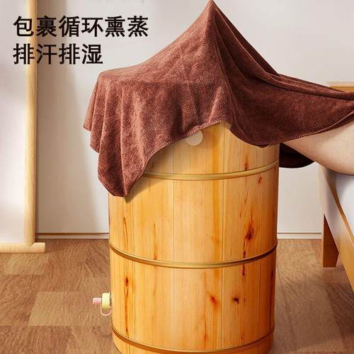 用高深泡脚深木桶过膝桶过小腿熏蒸桶桶足浴393泡脚桶足疗店家泡