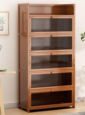 书客架书柜防尘地置物架家用儿童学生带KAV落简门收纳多层易厅储