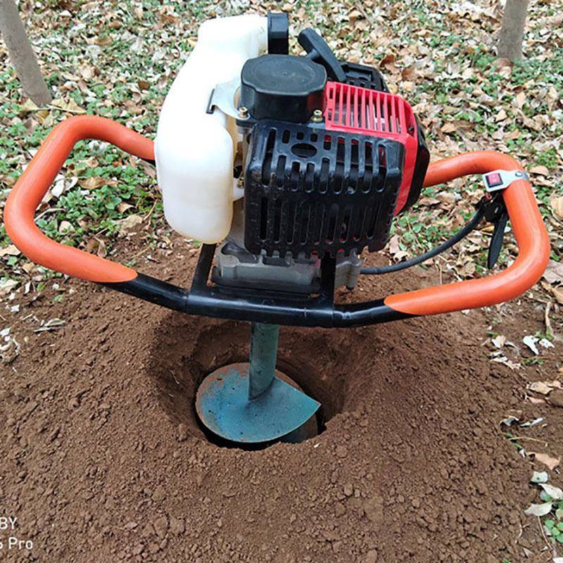 挖机钻头参挖数40直坑径油螺旋出土坑机GER汽式挖坑机