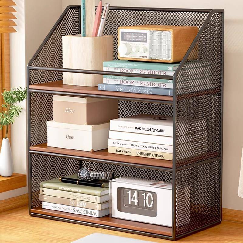 桌面置物架书20231225客厅简书桌收纳上多层架子办公室卧室桌架小