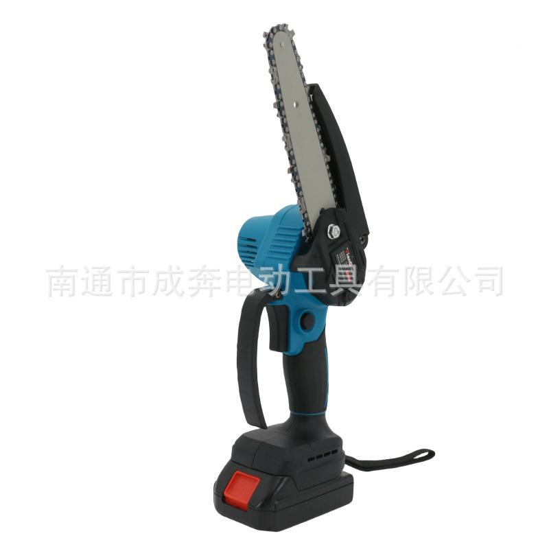 无刷锂电6寸迷你锯链单手迷手电锯HUM充电式无绳你锯园林伐持木电