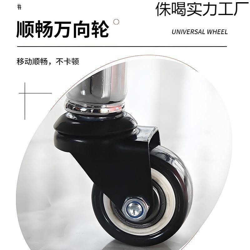 万向轮小凳子加厚耐用童铁凳静架矮凳858家用圆旋转儿学步带娃滑