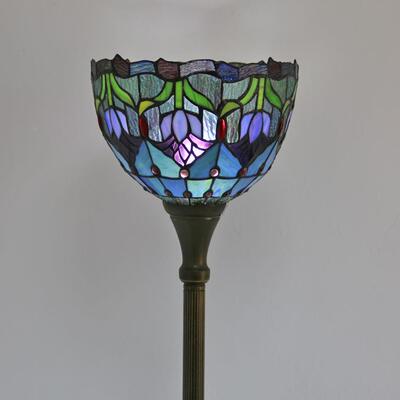 欧式中海创意复古8381酒2落寸蓝色蜻蜓地台地灯酒吧店客房装饰朝