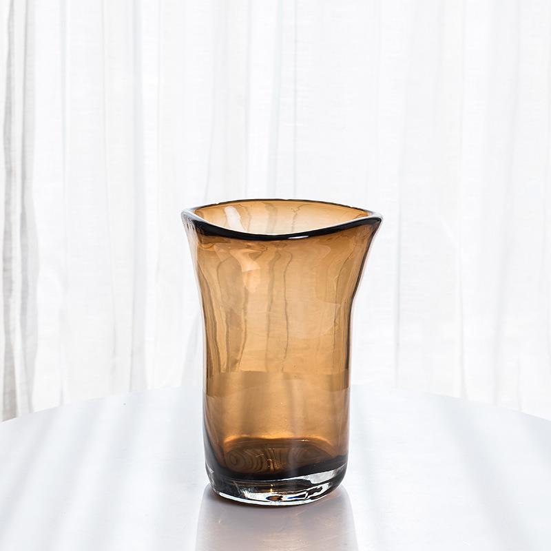 居咖现代家饰客厅4220插花玻璃花器茶几摆件水培花瓶装品家居色摆