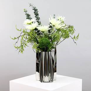 现代轻奢仿真花摆件售楼处洽谈桌样板房客厅茶几装饰软装花卉摆件
